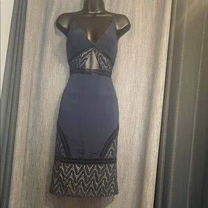 NBD Navy Blue Midi Dress